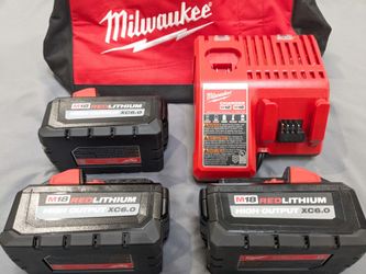 M18 Milwaukee XC 6.0 HIGH OUTPUT Battery 3Pack Starter Kit