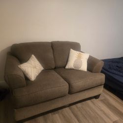 Dark Grey Sofa + Loveseat Set – Great Condition