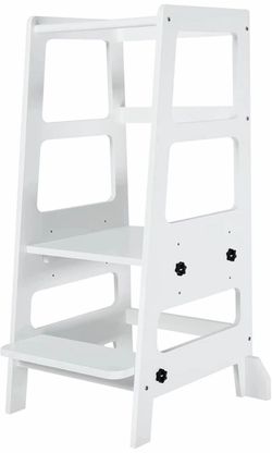 BRAND NEW IN BOX Toddler Step Stool Toddler Kitchen Stool, Adjustable-Height Toddler Tower Stool Kit