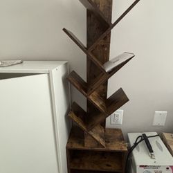 6-Tier Tree Bookshelf (brown)