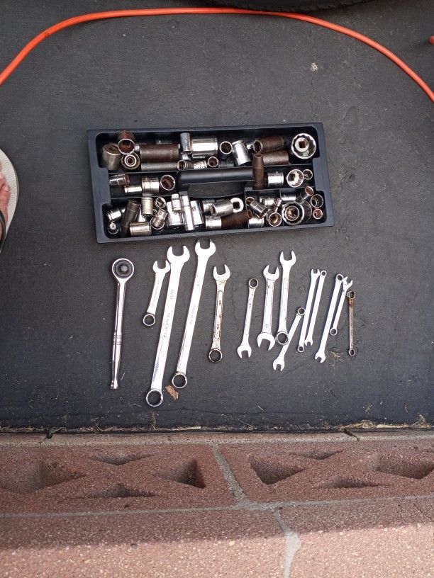 A Bag Of Sockets And Wrenches