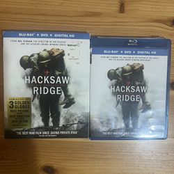Hacksaw Ridge (Blu-ray+DVD+Digital) with Slipcover Used Good Condition $10 Meet Up In Irving @dfwgoods