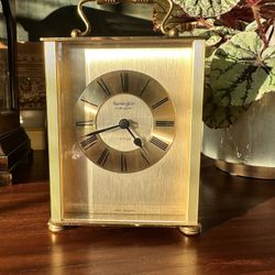 Remington Multi-Quartz Carriage All Brass West Germany Mantel Clock