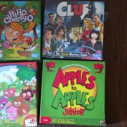 Lot Of 7 Boardgames Apples,sorry