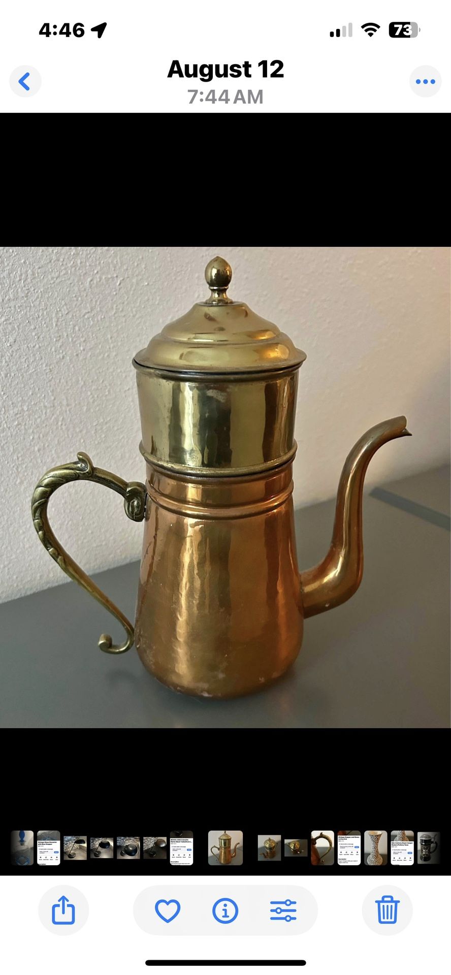 Vintage Turkish Teapot