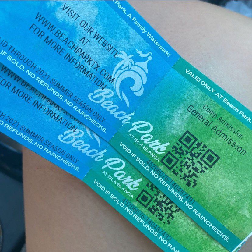 Got 2 Admission Beach Water Park Tickets 