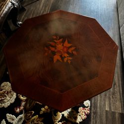Mahogany wood side table