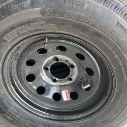 4 Trailer Tires  With Rim 225x75-15   $500 