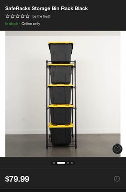SafeRacks with waterproof cover and bins