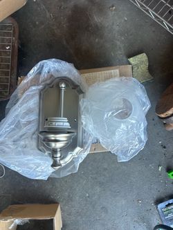 Brushed Nickel Wall Sconce Light Fixture