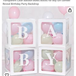 Baby Shower Balloon Blocks 