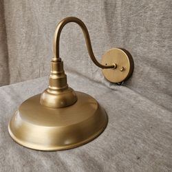 farmhouse-style industrial barn Gooseneck light fixture