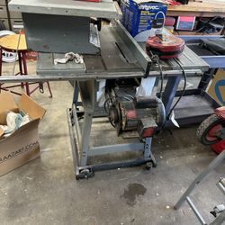 Garage Sale Filled With Tools And Many Other Items. 