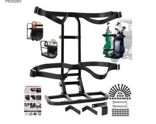 SOFITA Golf Cart Bag Holder for Four Seat Golf Cart for EZGO, Club Car, Yamaha. Fits Grab Bars up to 7" Wide. Adjustable Straps Reinforced with Velcro
