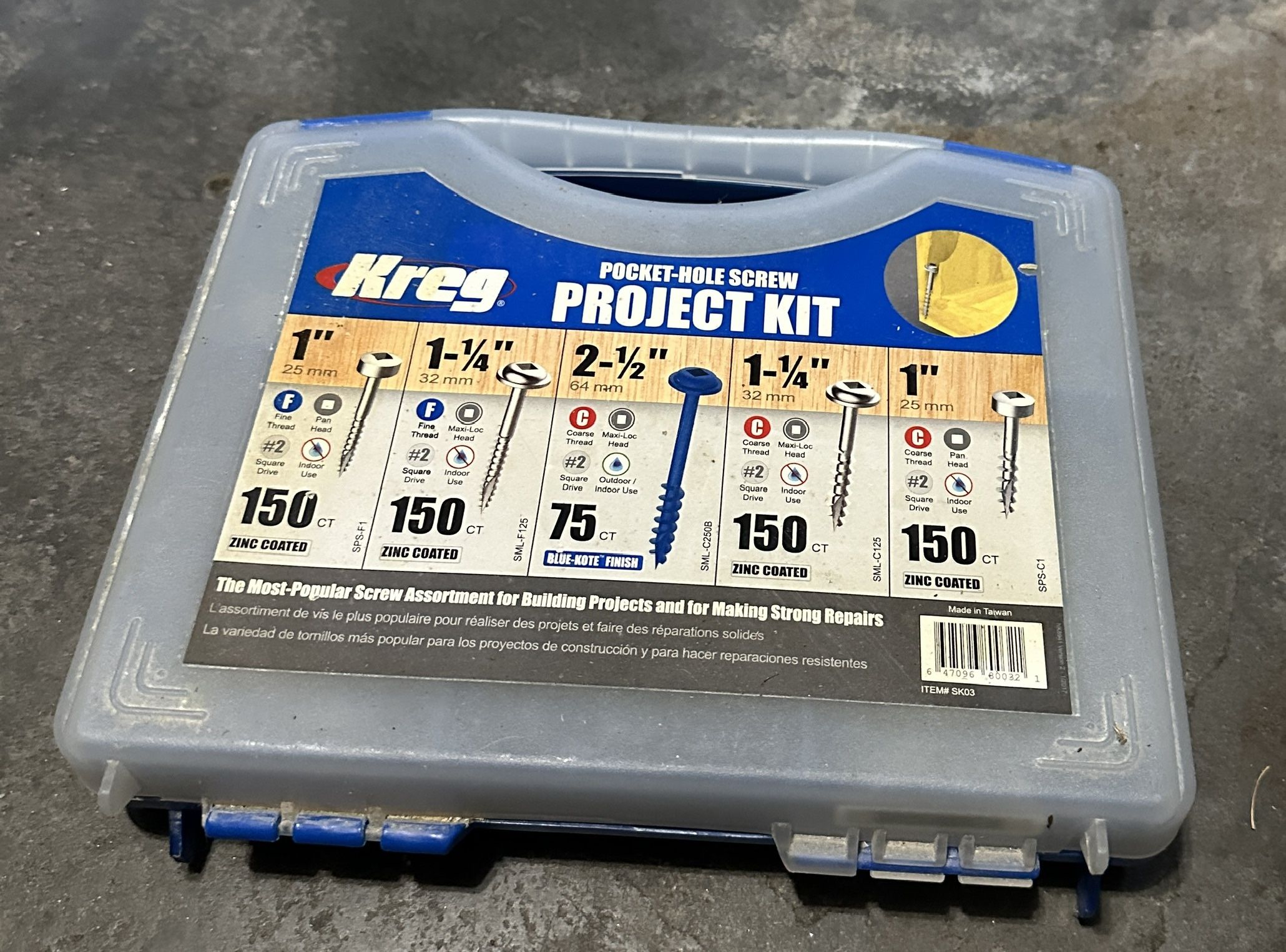Kreg Pocket-hole Screw Project Kit