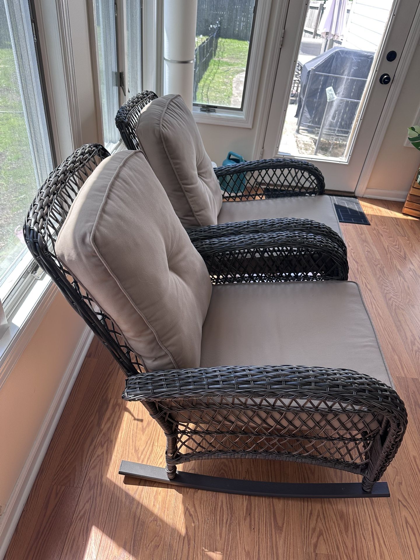2 Wicker Rocking Chairs