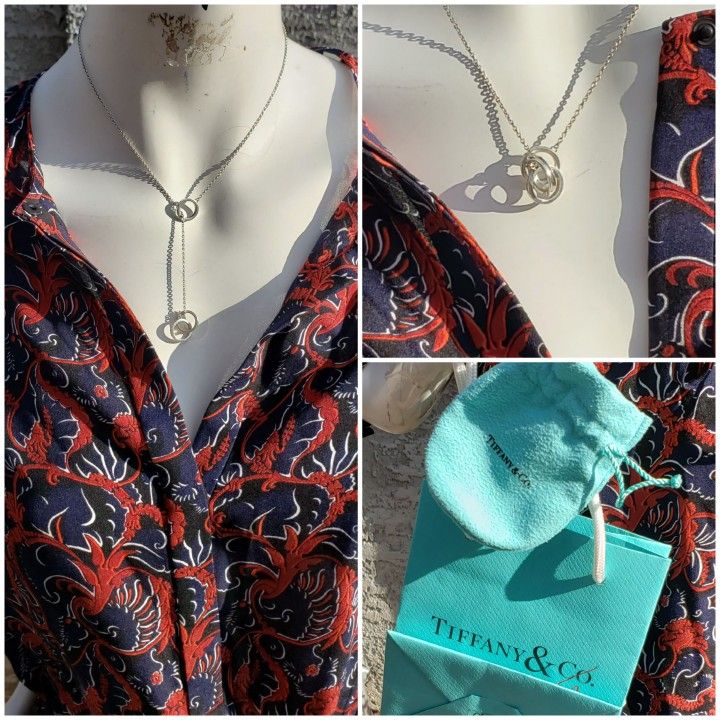 Tiffany & Co Interlocking Rings Necklace