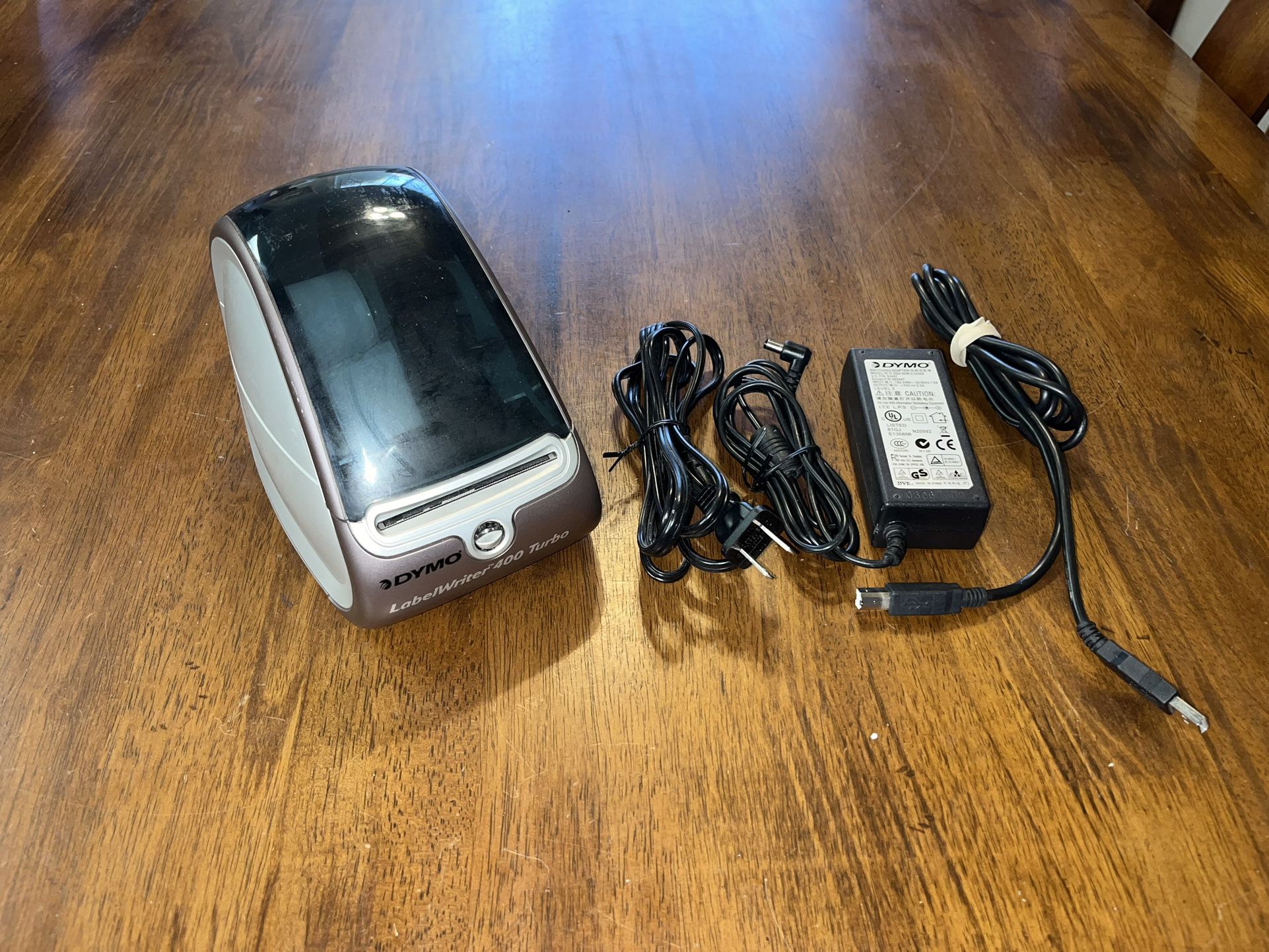 DYMO LabelWriter 400 Turbo Thermal Label Printer 93176 w/ Power Adapter USB cord