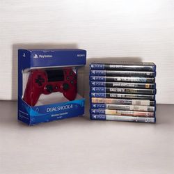 Ps4 controller Including video games.