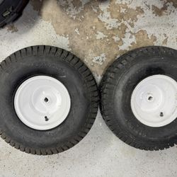 (2) Brand New Riding Mower Tire And Wheels 20 x 8.00 x 8. $125 For Pair. Must Pickup