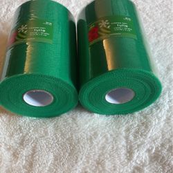Two large rolls of tool 6” x 100 yards each selling together