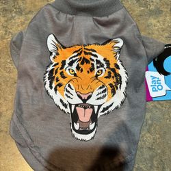 Tiger Puppy Shirt XS. Dog shirt. new