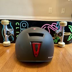 Mildly Used Skateboard With Helmet 