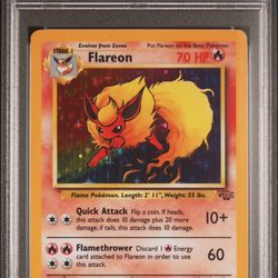 1999 Flareon Jungle Pokemon Card PSA 6