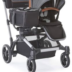 Contours Element Side by Side Convertible Baby Stroller and Toddler Stroller Single-to-Double