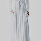 Women's Long Sleeve White Dress