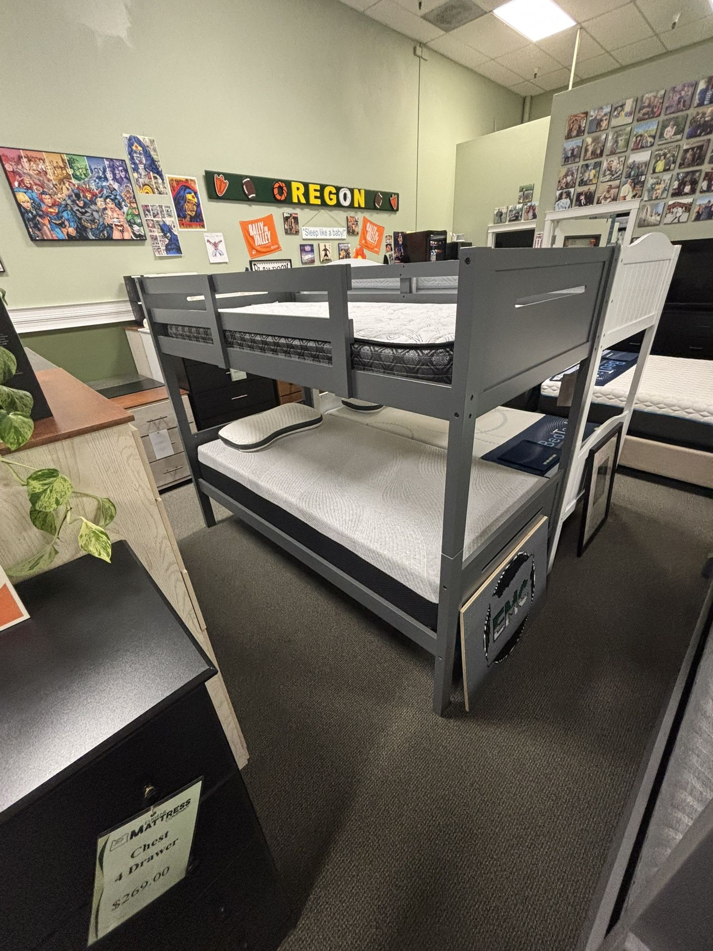 GREY Coaster Bunkbed!! - Eugene Mattress Company