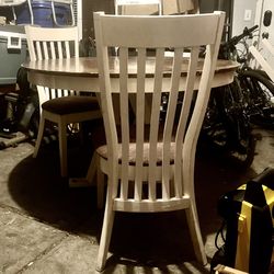 Table With Two Chairs Up For Sale