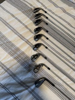 Callaway Rogue Max Irons 4-AW with C-Taper Lite stiff shafts. Mint condition