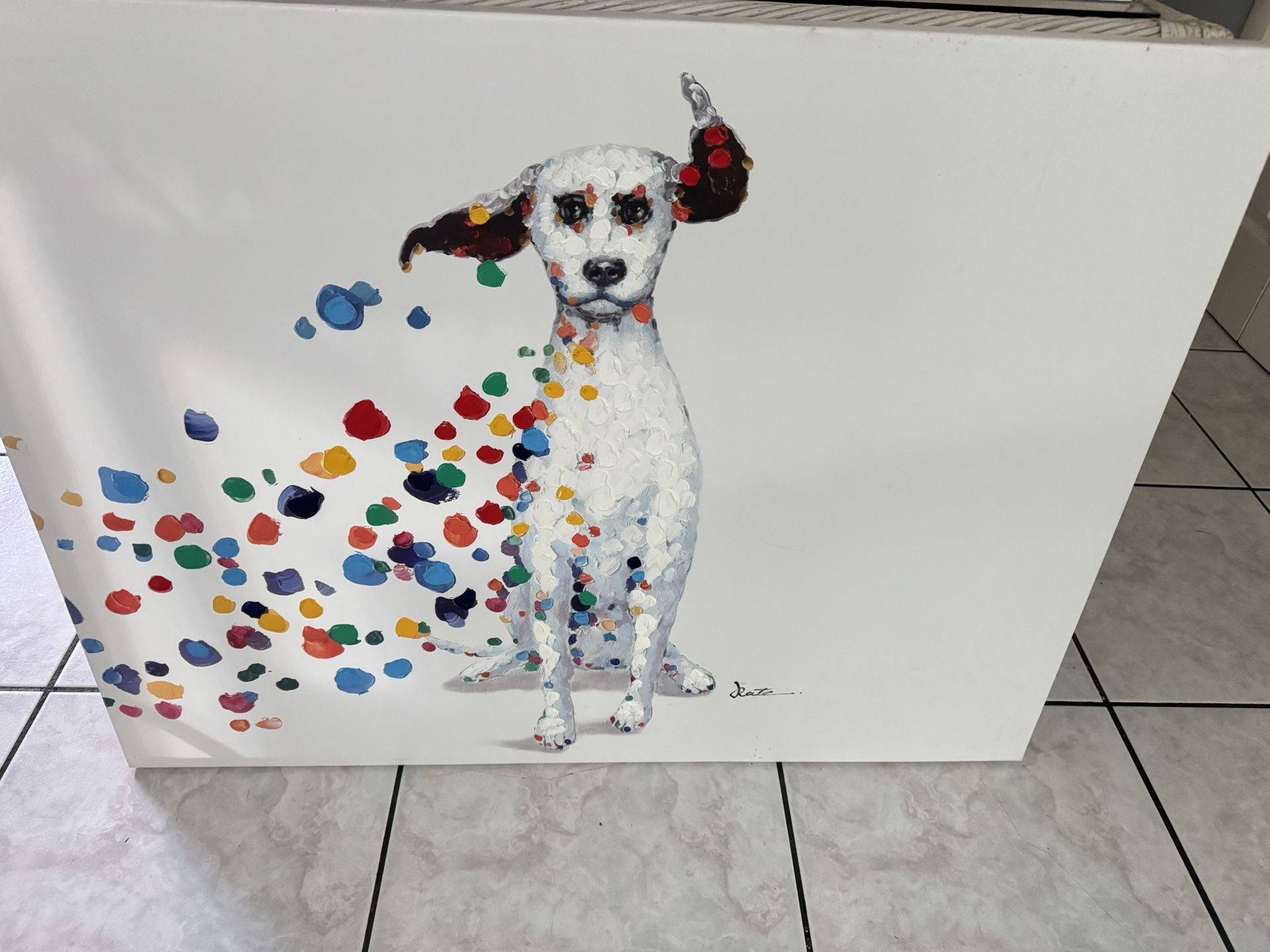 Canvas Dog Picture