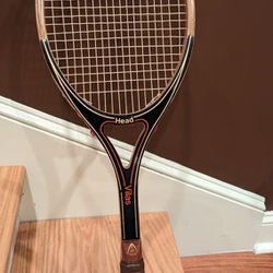 Vintage AMF Head Guillermo Vilas Wooden Tennis Racquet 