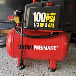 Central Pneumatic Air Compressor 3 Gallon 