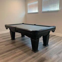 Black Pool Table 