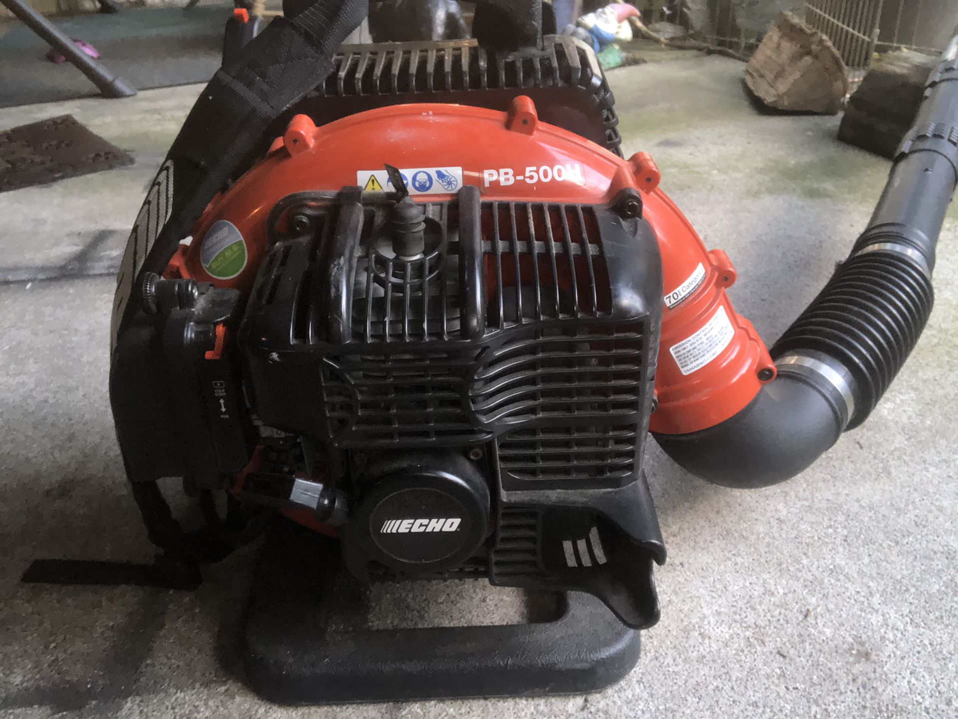 Lightly used Echo backpack blower