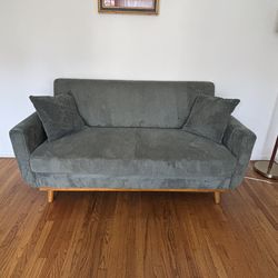Green Corduroy Couch