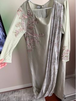 Large Green Pakistani Dress
