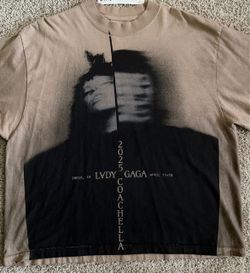 Lady Gaga Mayhem in the Desert 2025 Coachella Exclusive Ombre Tee Size M NWOT