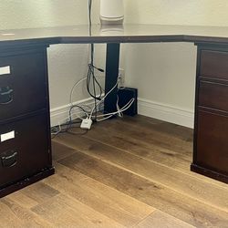 Pottery Barn Bedford corner desk 