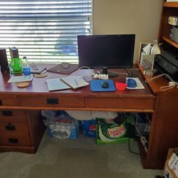 Professional Desk with hutch