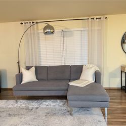 West Elm Reversible Sectional Couch 