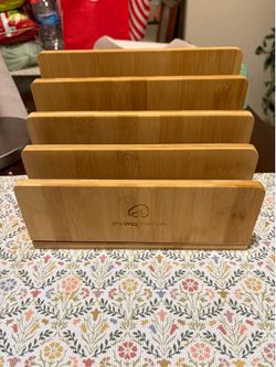 New in box Bamboo organizer