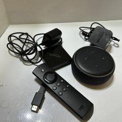 Amazon Fire Tv And Echo Speaker 
