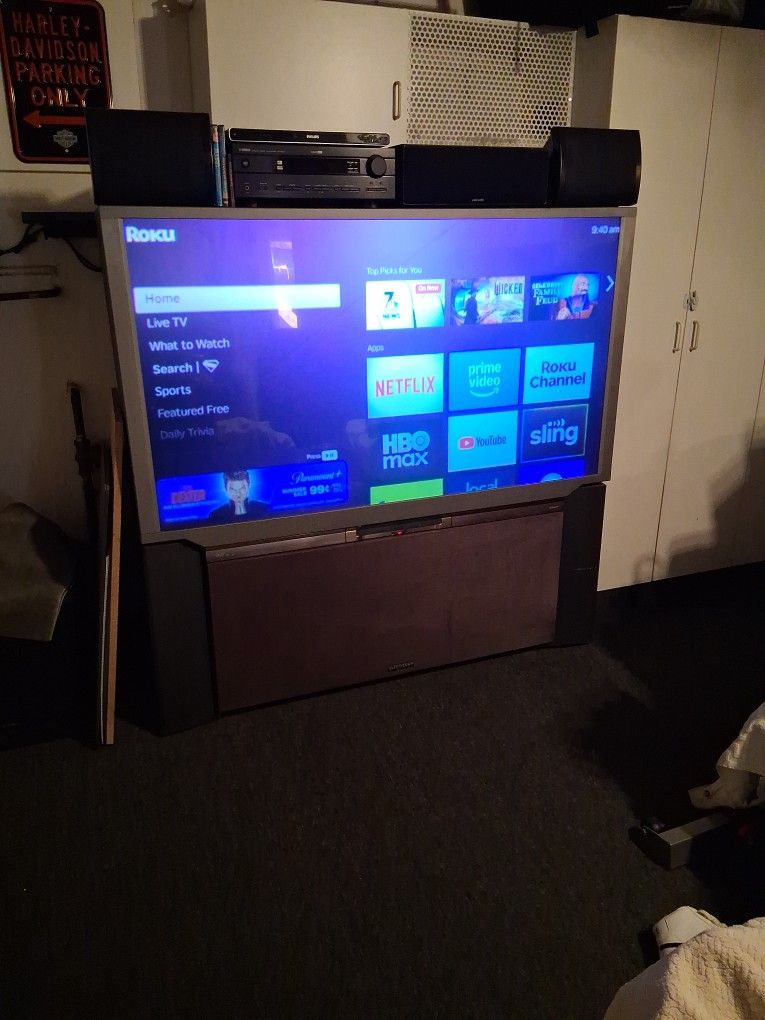 65" Projection TV [FREE] (CURB ALERT) [FREE]