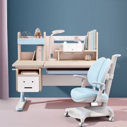 Open Box  43” Width Kids Desk And Chair