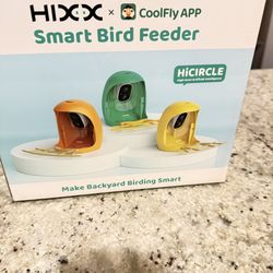 HIXX HICIRCLE Smart Bird Feeder App Control AI Recognition IP65 Easy Clean Green
