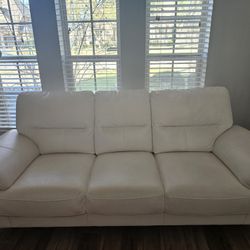 White 3 seater sofa/ couch for each $500 Both For $1000